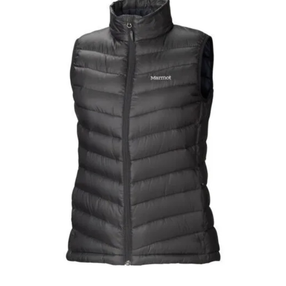 Marmot Women's Jena 700 Fill Black Goose Down Puffer Vest Size S